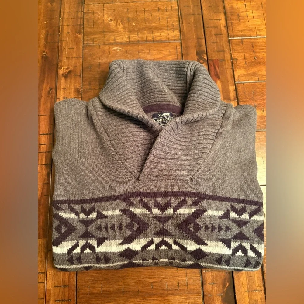 American Rag Shawl Collar Sweater - XL - Western, Urban Cowboy